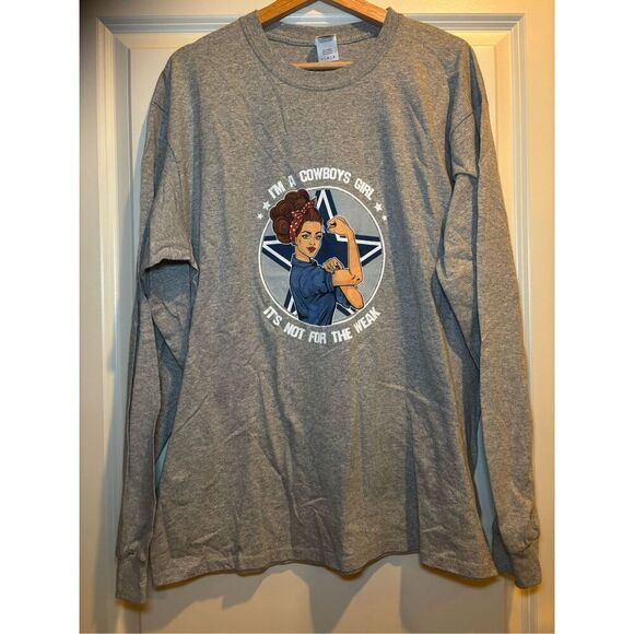 I'm a Cowboys girl Long Sleeve size Large - Picture 1 of 2